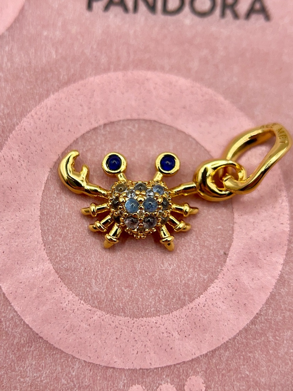 Pandora 14k Gold-Plated Crab Dangle Charm